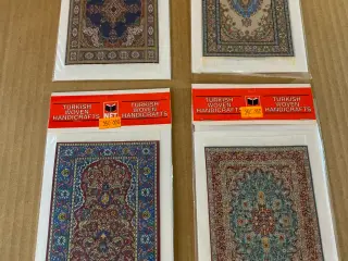 Tyrkiske Tæppe kort, gamle uåbnede...
