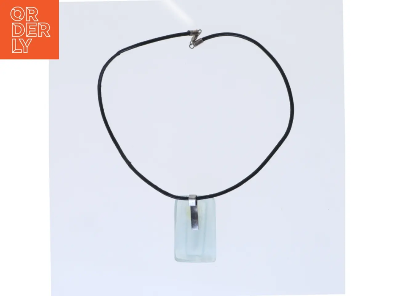 Billede 2 - Glasvedhæng halskæde (str. 42 cm)