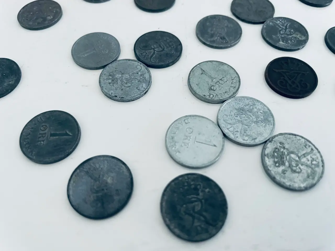Billede 2 - Gamle danske 1 øre 