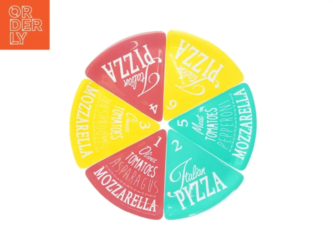 Billede 1 - Pizza tallerkner (6 stk) (str. 22 x 22)