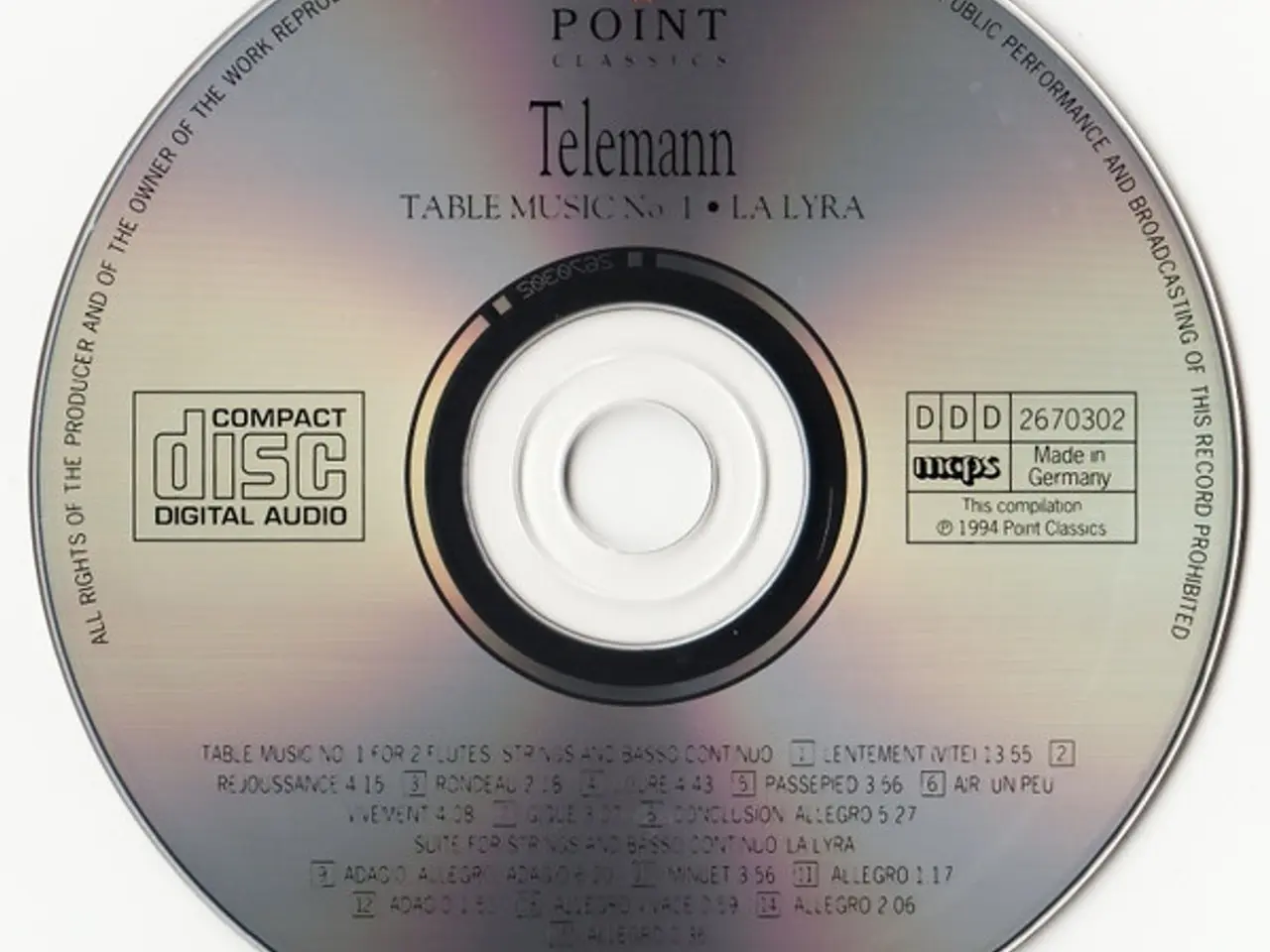 Billede 3 - Georg Philipp Telemann – Table Music No.1… – CD