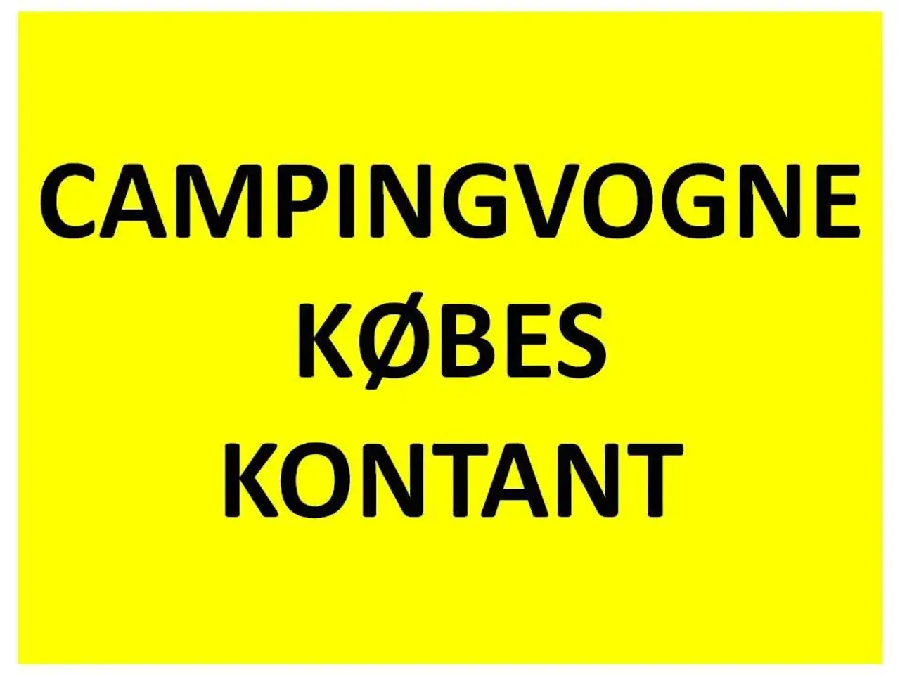 Billede 1 - Hobby campingvogne KØBES