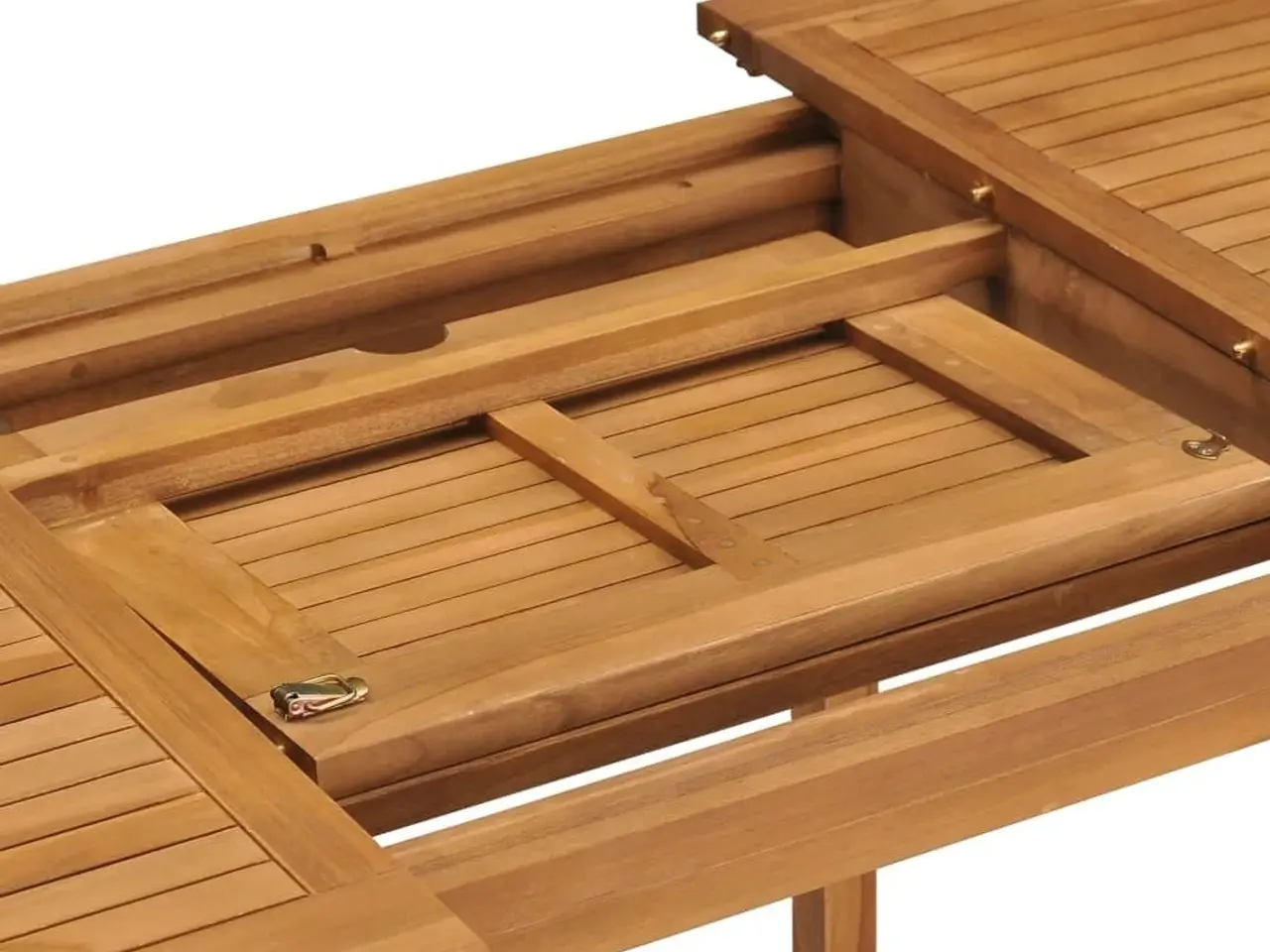 Billede 8 - Udvideligt havebord (110-160)x80x75 cm massivt teaktræ