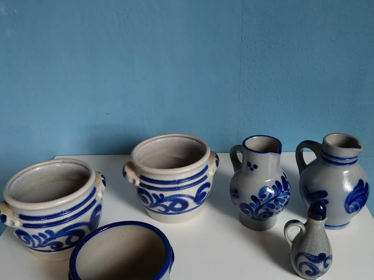 Billede 1 - 🏺 Vintage keramik-sæt – Håndmalet detaljer