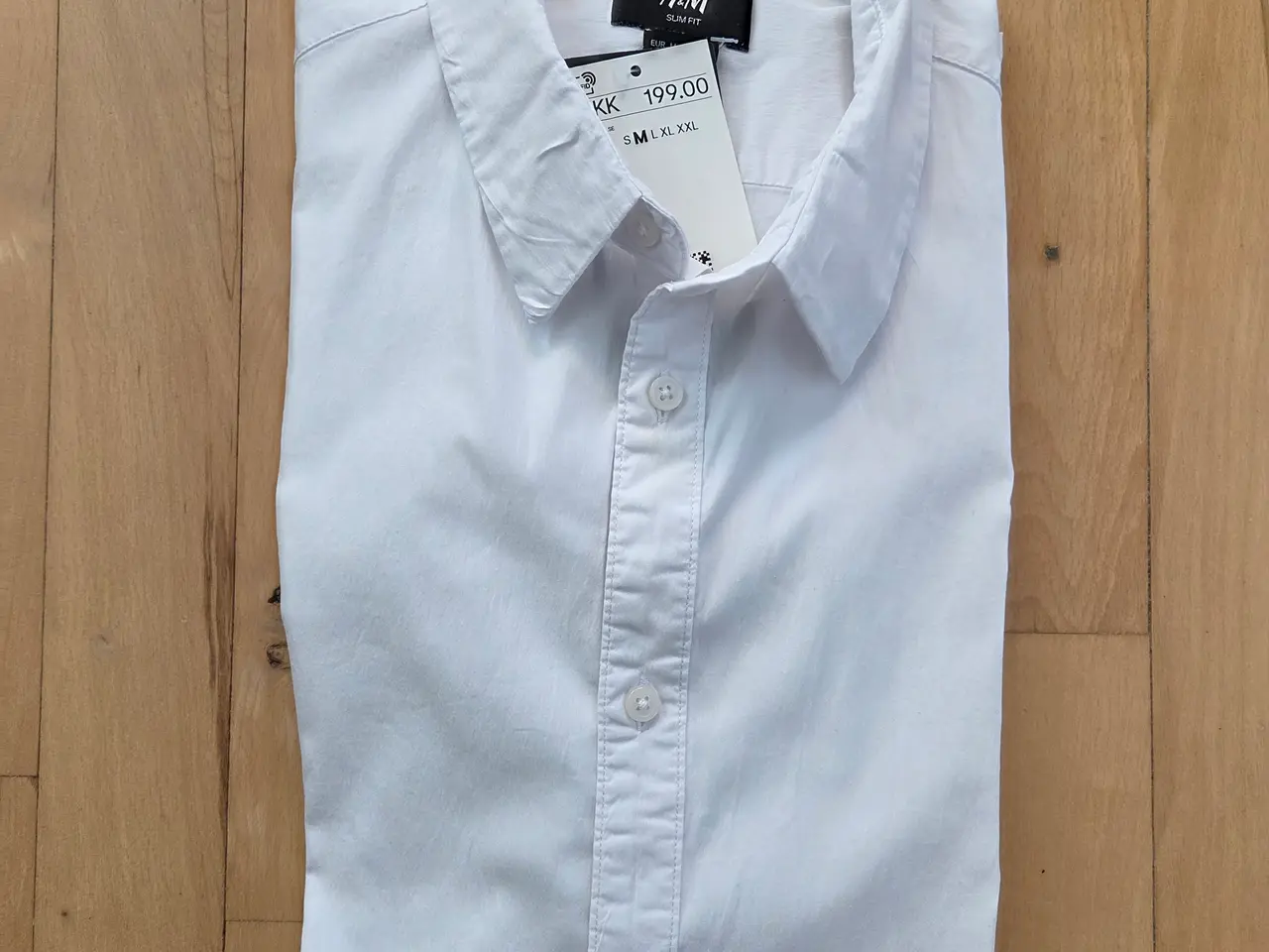 Billede 3 - Hvid skjorte, slim fit, M, herre/dreng, H&M