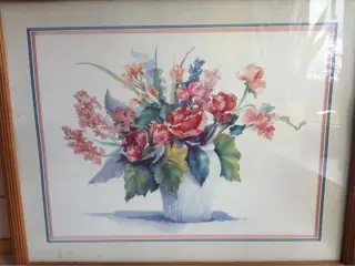 BLOMSTER i VASE Str. 54 X 43,5 cm