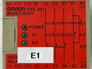 Omron G9S-301 DC24 sikkerhedsrelæ Unit 3PST-NO 24V