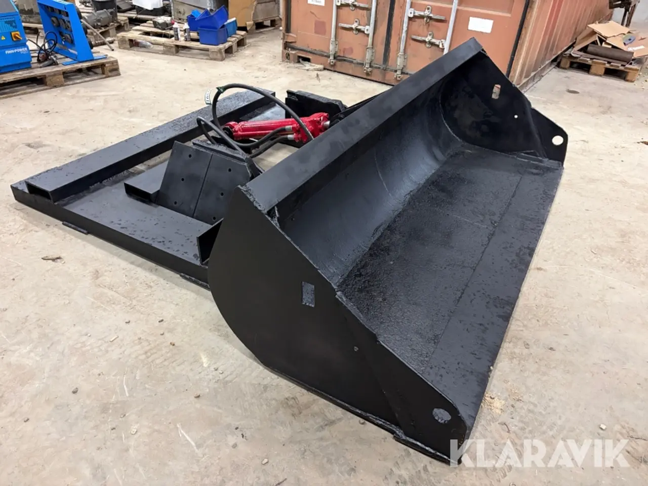 Billede 9 - Truckskovl Speciallavet til gaffelmontering, med hydraulisk tip