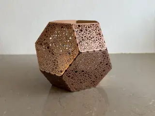 Tom Dixon Etch fyrfadsstage i kobber