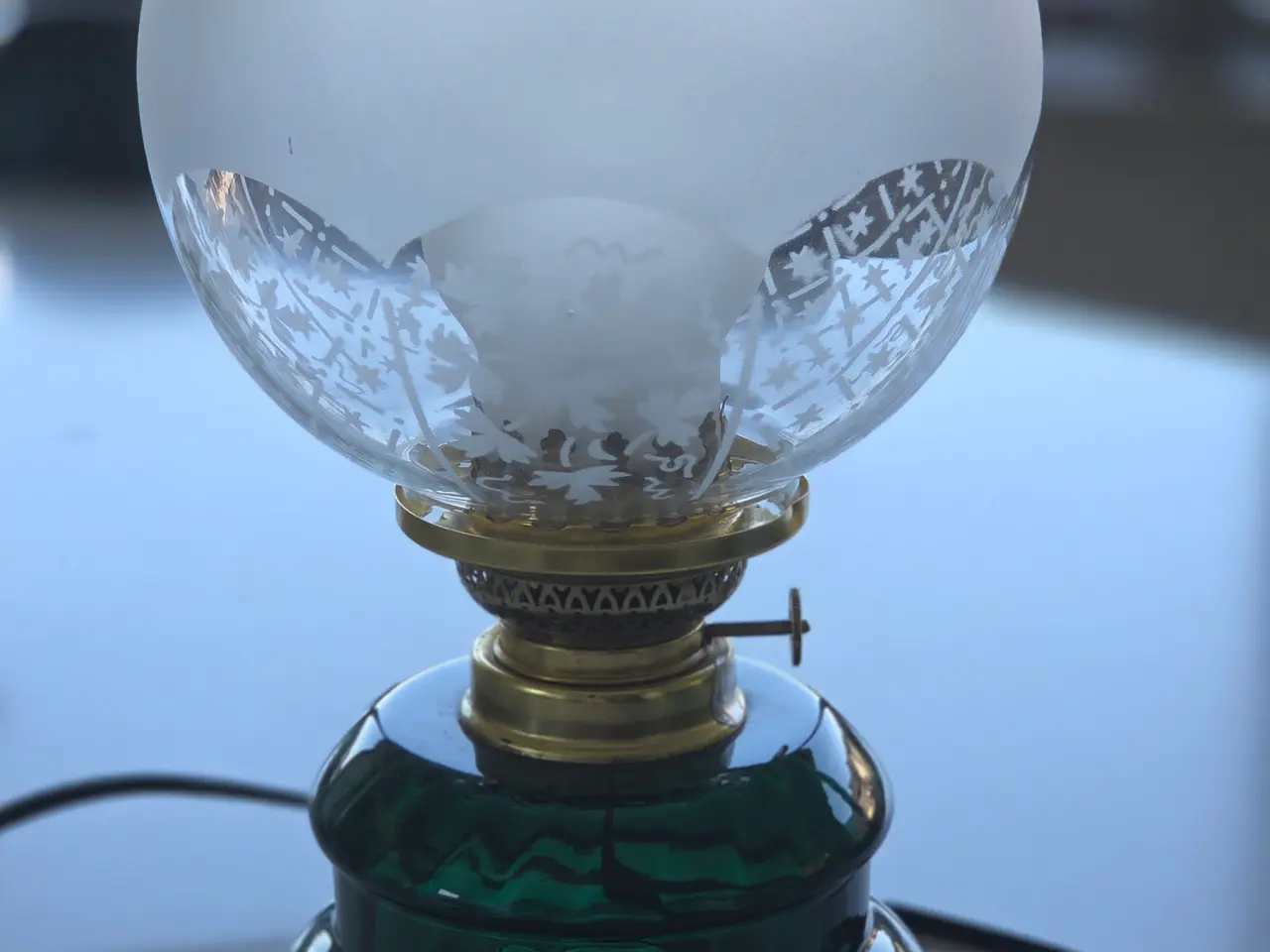 Billede 2 - Bordlampe med LED lys (Original monteret)