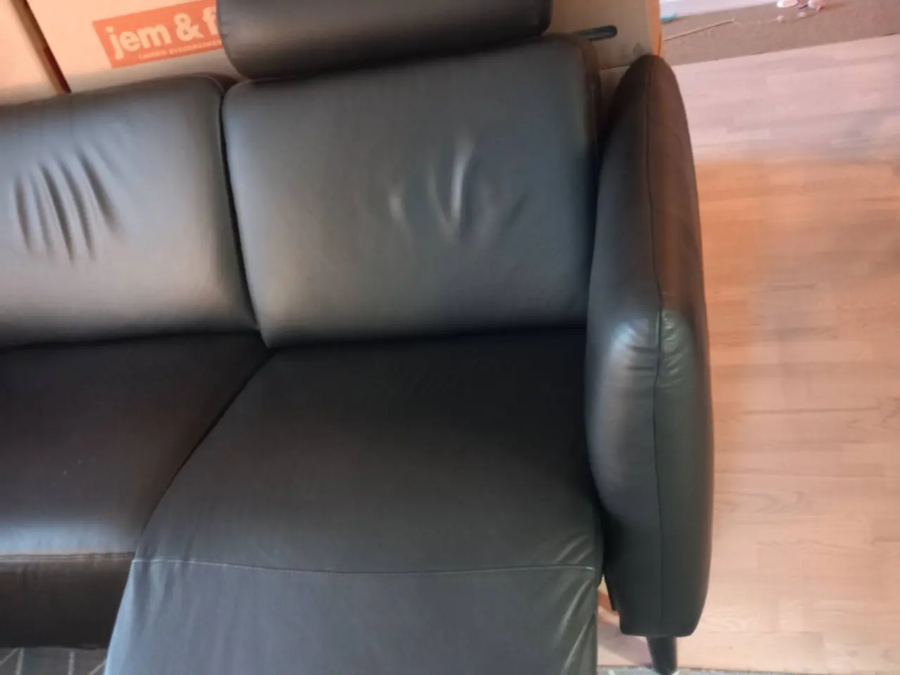 Billede 5 - Luksuriøs lædersofa med reclinerfunktion 