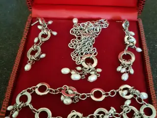 White Ice London Sterling Smykkesæt