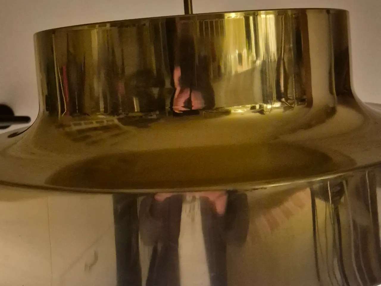 Billede 8 - Giga retrolampe i flot gyldent messing