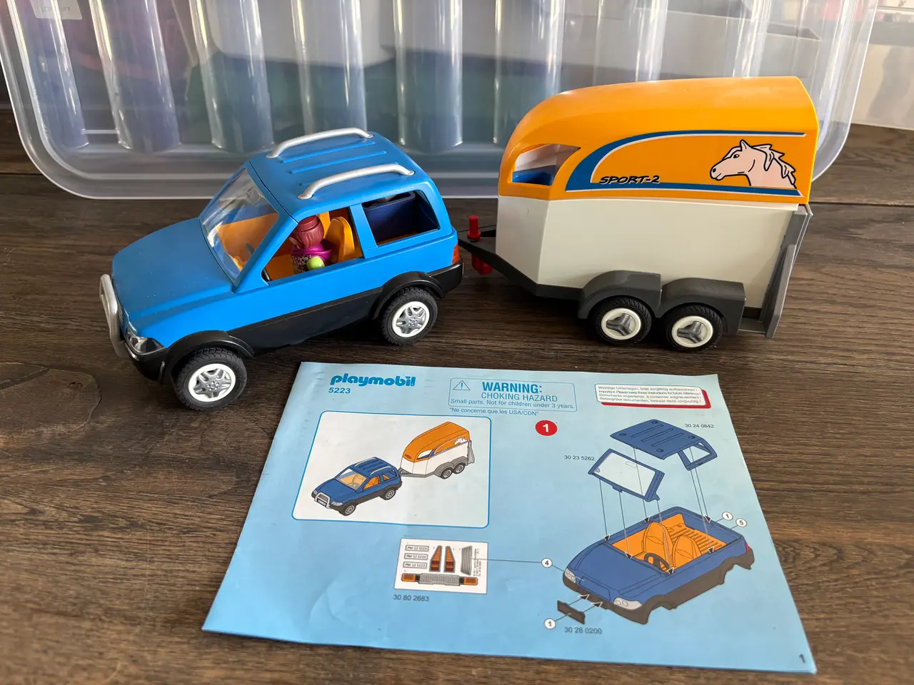 Billede 1 - PLAYMOBIL 5223 Bil med Hestetrailer