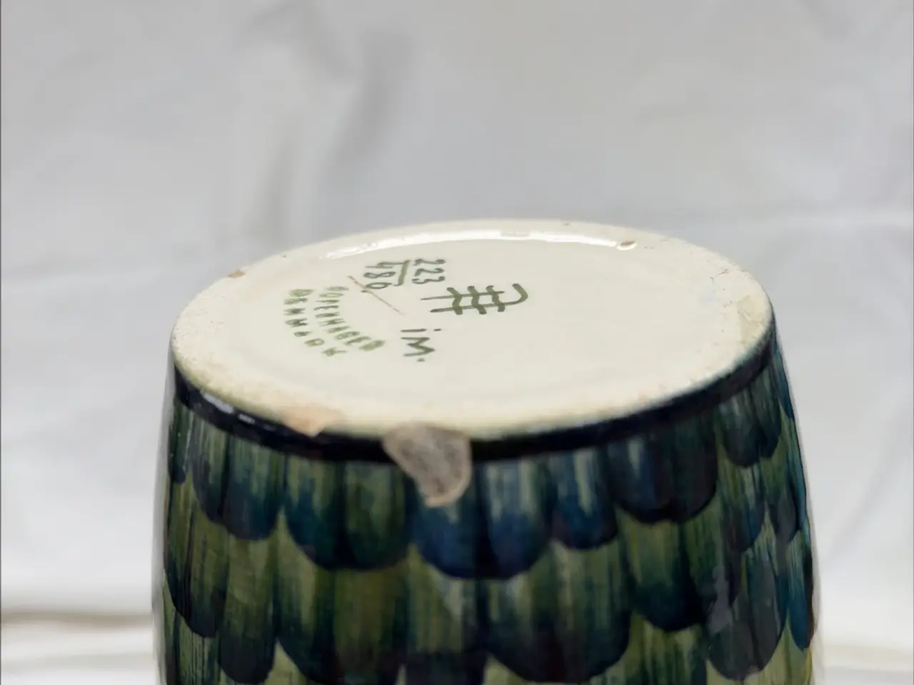Billede 3 - Aluminia "Blå tulipan"-vase (model 223/480) på 22