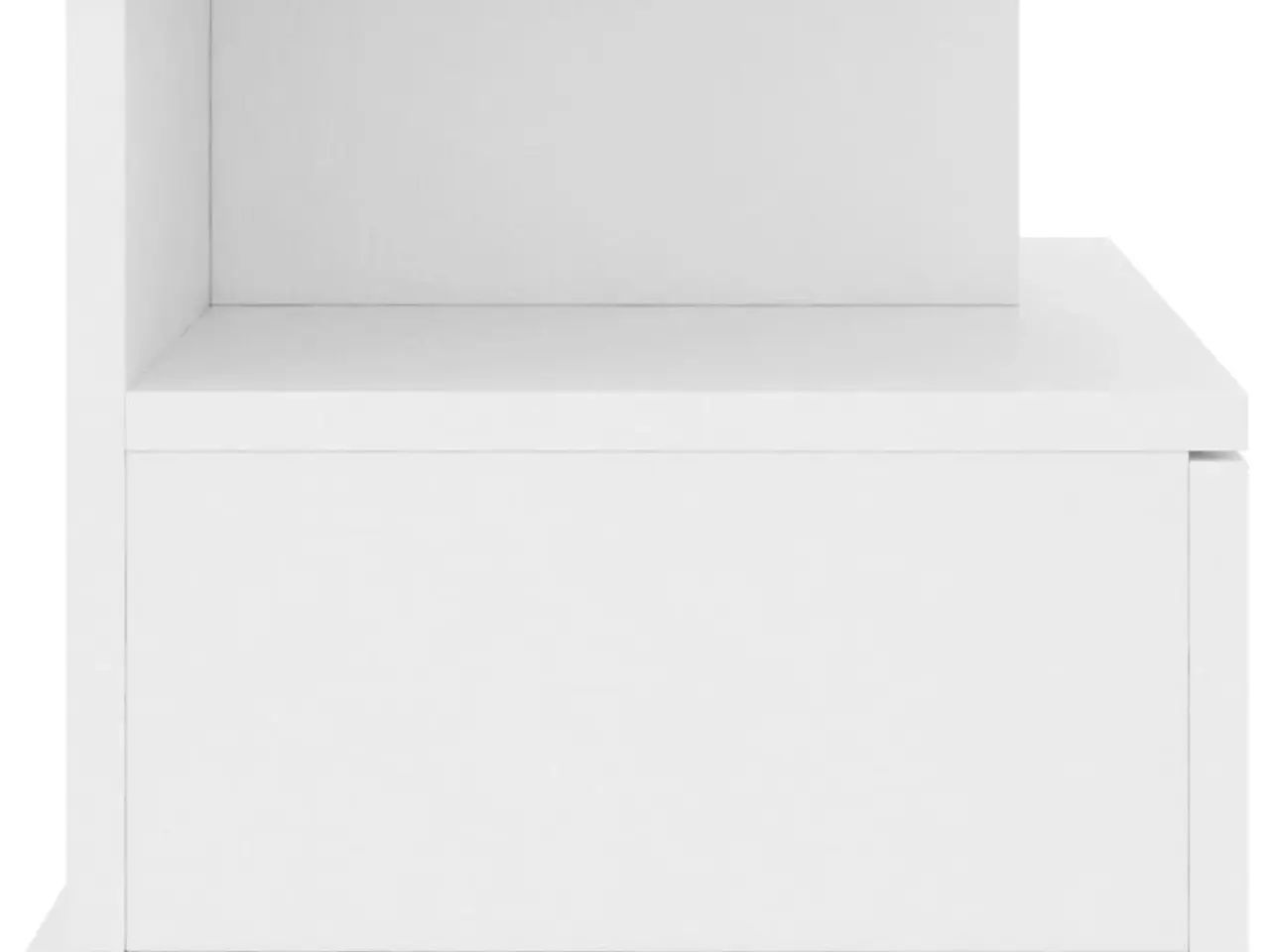Billede 5 - Væghængt natbord 40x31x27 cm konstrueret træ hvid
