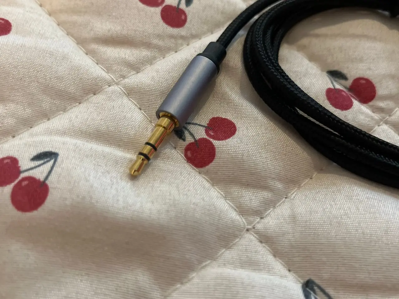Billede 2 - USB til 3,5 mm jack kabel, 1 m (flettet)