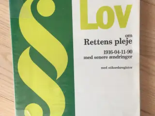 Lov om Rettens pleje