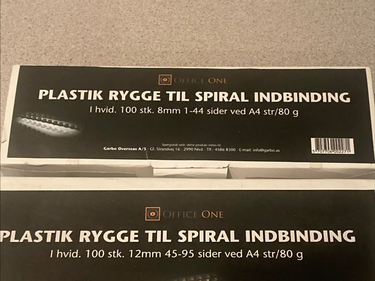 Billede 1 - Plastic rygge til spiral indbinding