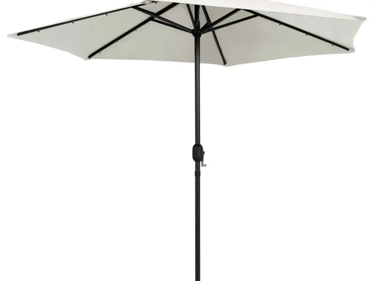 Billede 4 - Parasol med LED-lys og aluminiumsstang 270 cm sandhvid