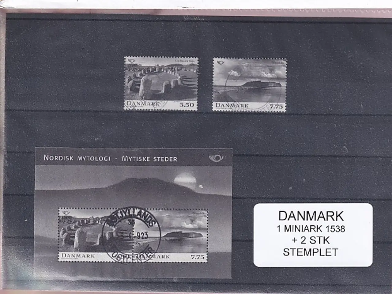 Billede 1 - Danmark - Miniark 1538 + enkeltmærke - Stemplet