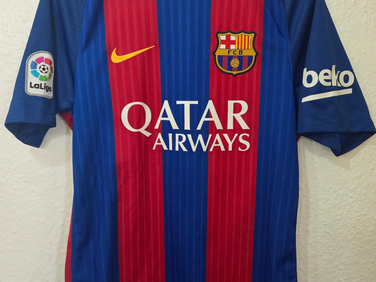 Billede 1 - Nike FC Barcelona 2016/17 fodboldtrøje blå/rød