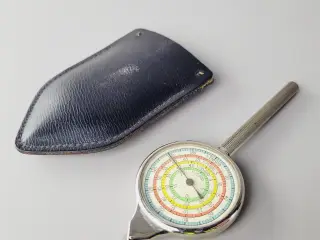 ⭐️- 🗺️ Vintage Kortmåler / Curvimeter i Læderetui
