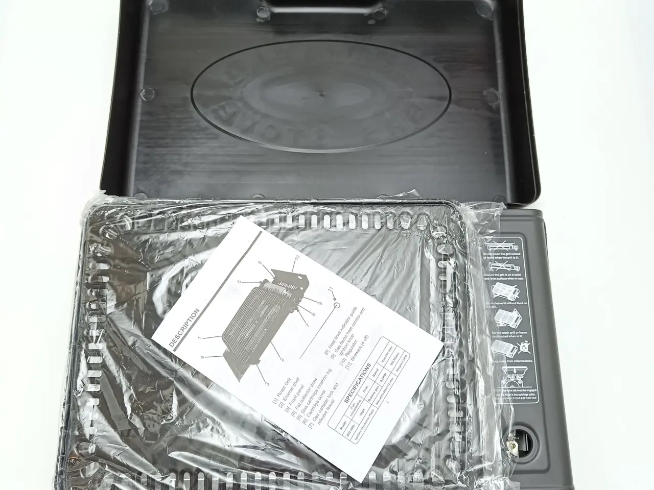 Billede 11 - NY! 2,2kW Gasgrill + 8 Dåser med gas + Regulator