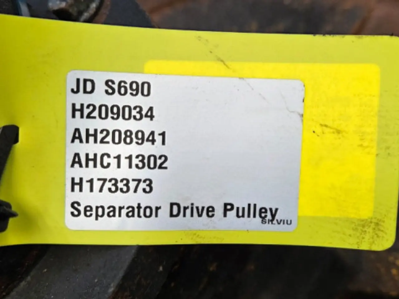 Billede 4 - John Deere S690 Variatorskive H209034