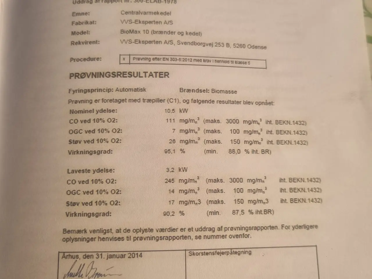 Billede 4 - BIOMAX 10 PILLEFYR  ÅRG 2015 ALDRIG IBRUGTAGET