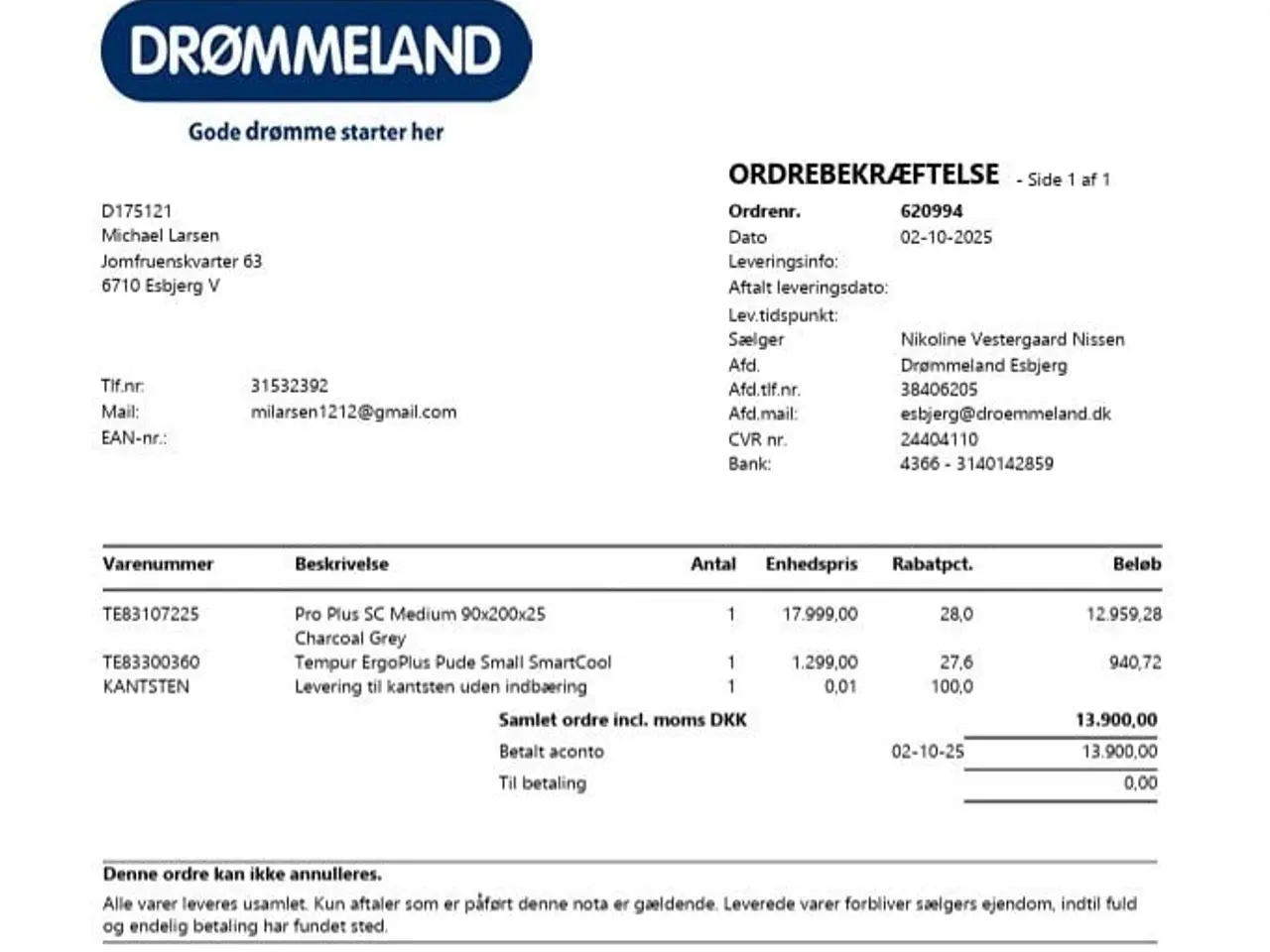 Billede 4 - TEMPUR Madras Pro Plus SC medium Fra Drømmeland