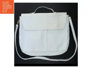 Hvid skuldertaske (str. 41 x 28 cm)