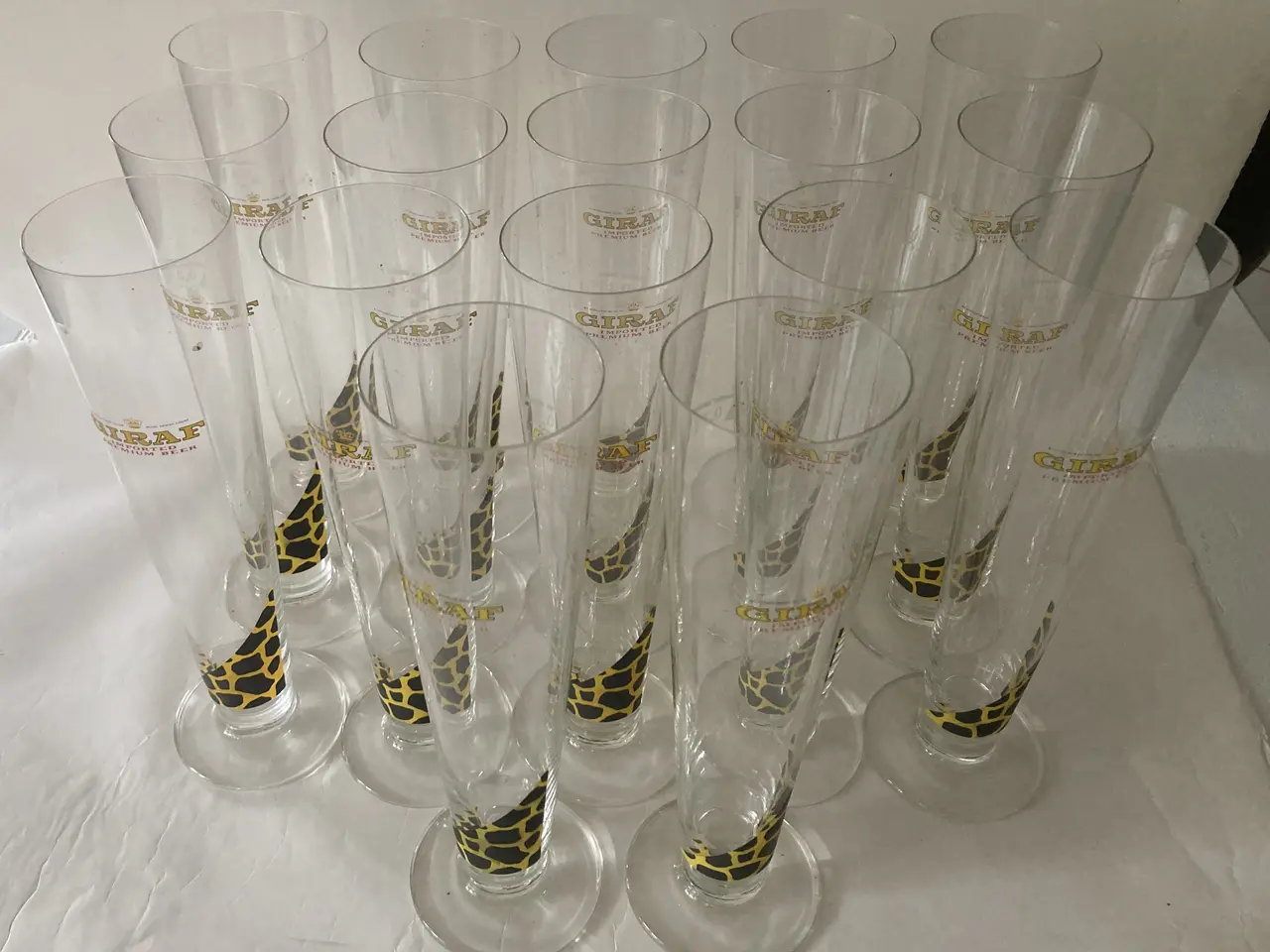 Billede 1 - 17 Øl glas GIRAF fra Albani