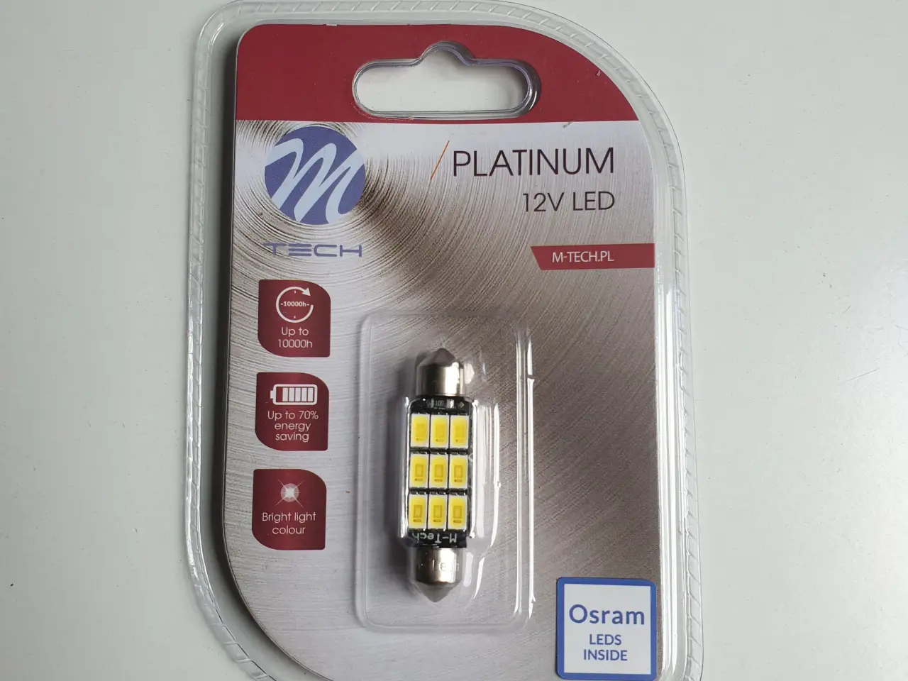Billede 1 - LED Pære 9 SMD 5630 LED CANBUS C5W C10W SV8.5 41mm