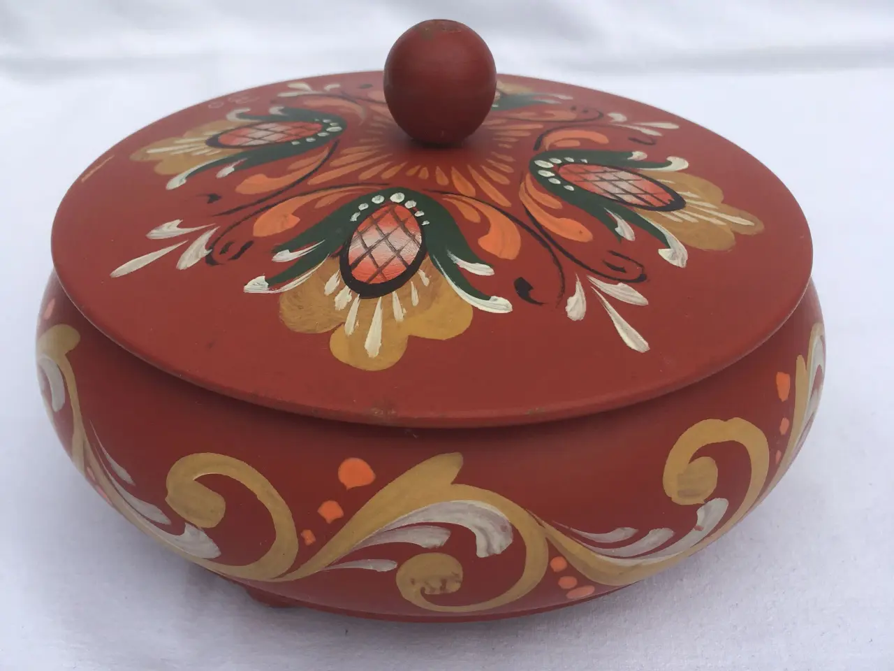 Billede 2 - Rund træ bonbonniere