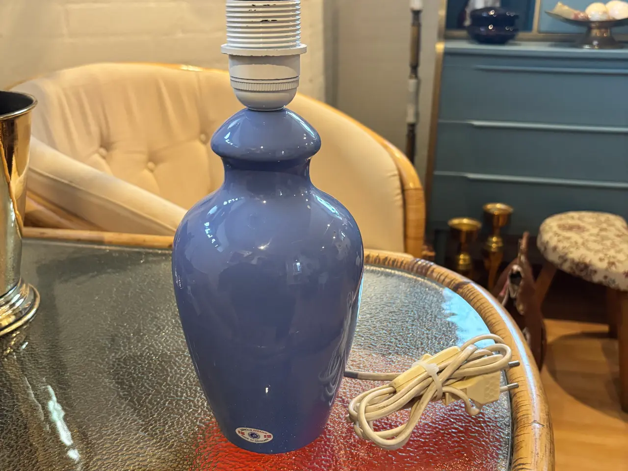 Billede 1 - Søholm bordlampe i meget flot farve