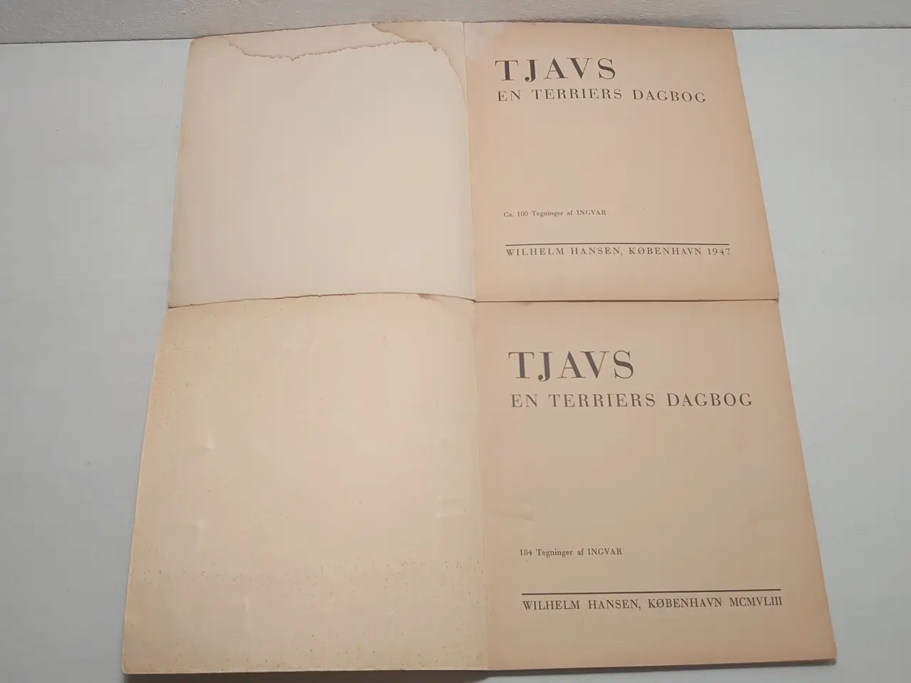 Billede 3 - Ingvar: 2 stkTjavs, en Terriers Dagbog. 1947 og 48
