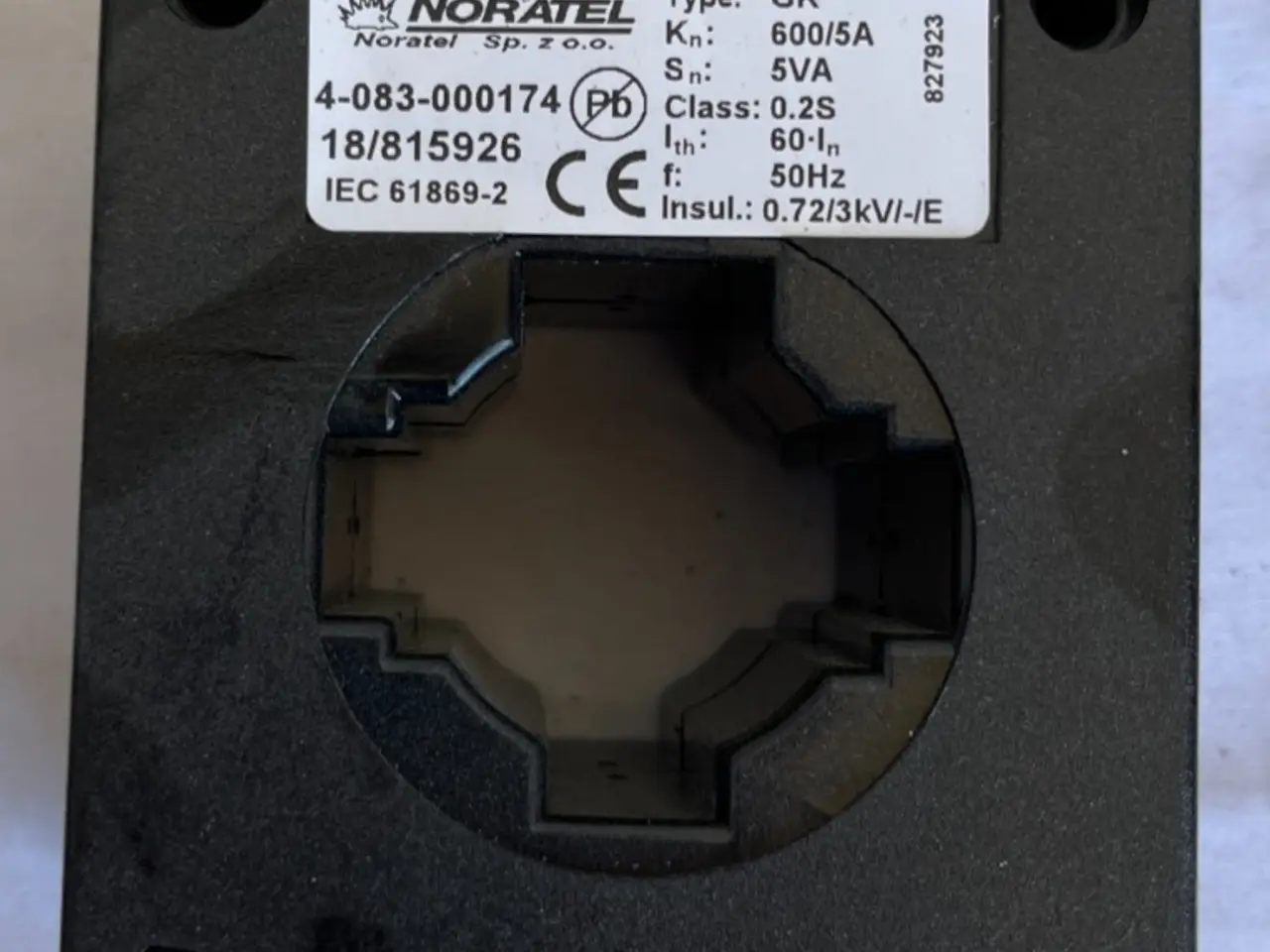 Billede 1 - Noratel GK 600/5A strømtransformer Class 0.2S 5VA
