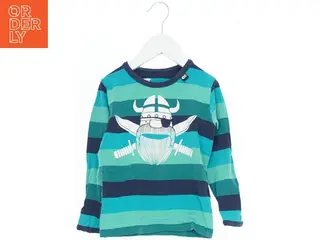 Drenge langærmet T-shirt med vikingetryk fra Danefæ (str. 98)