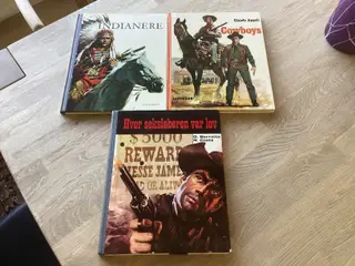 3 bøger (cowboy)indianere m.m