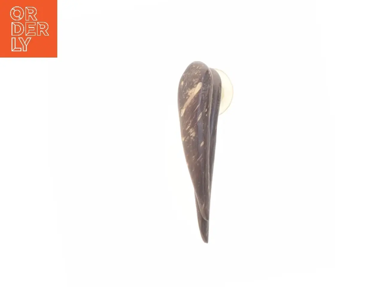 Billede 1 - Hornformede øreringe (str. 3,5 cm)