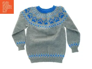 Strikket sweater (str. 40 x, 54 cm ærme 39 cm)