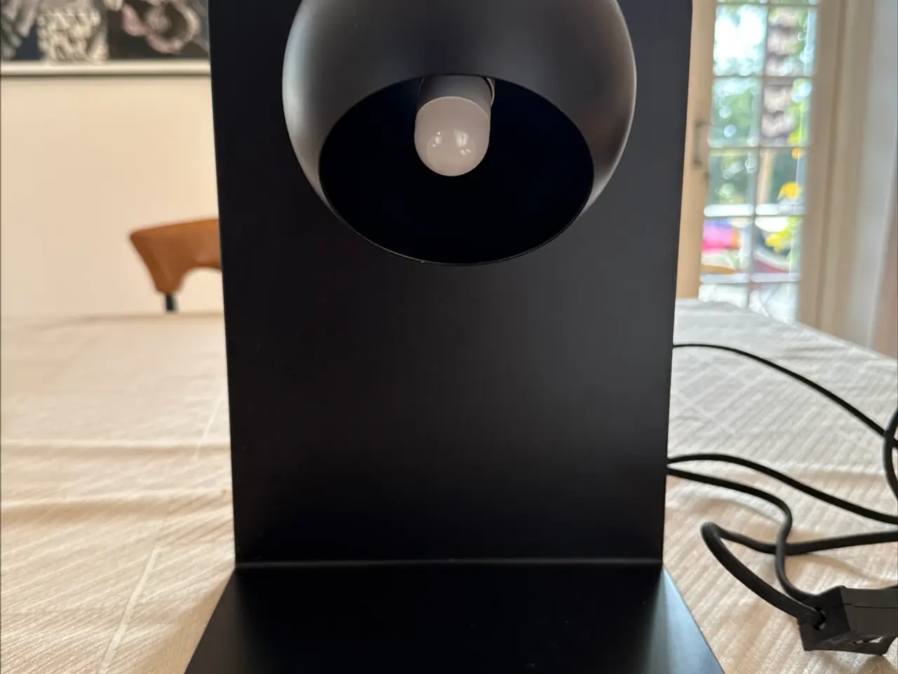 Billede 2 - FRANDSEN - Ball Væglampe m/USB Mat Sort