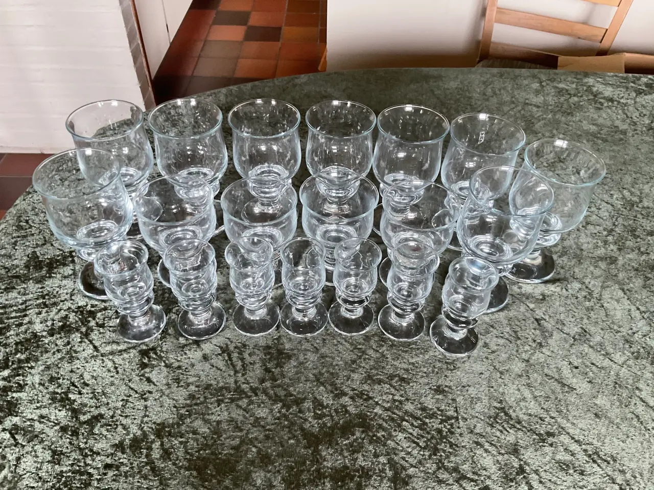 Billede 1 - Holmegård Tivoli glas, næsten som nye. 20 stk