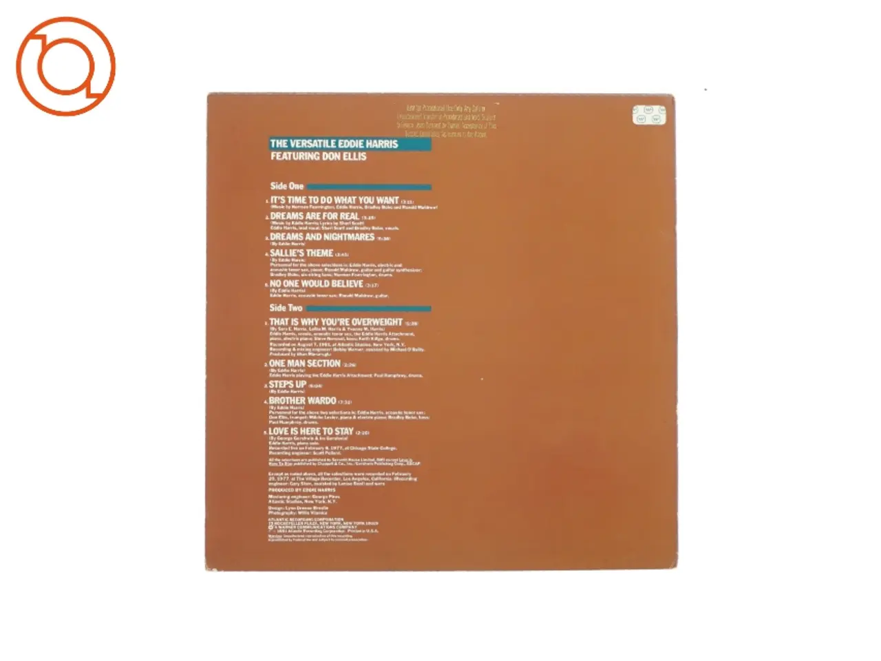 Billede 3 - The Versatile af Eddie Harris fra LP