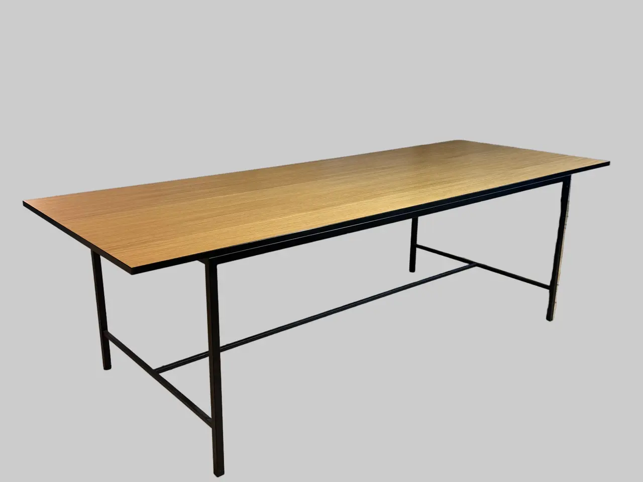Billede 1 - Bord – Natur/Sort Stel 240x90x74cm