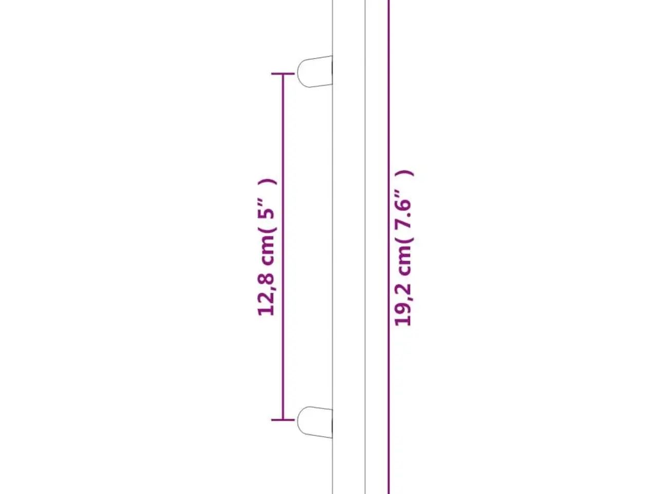 Billede 8 - Skabshåndtag 10 stk. 128 mm/192 mm - sort
