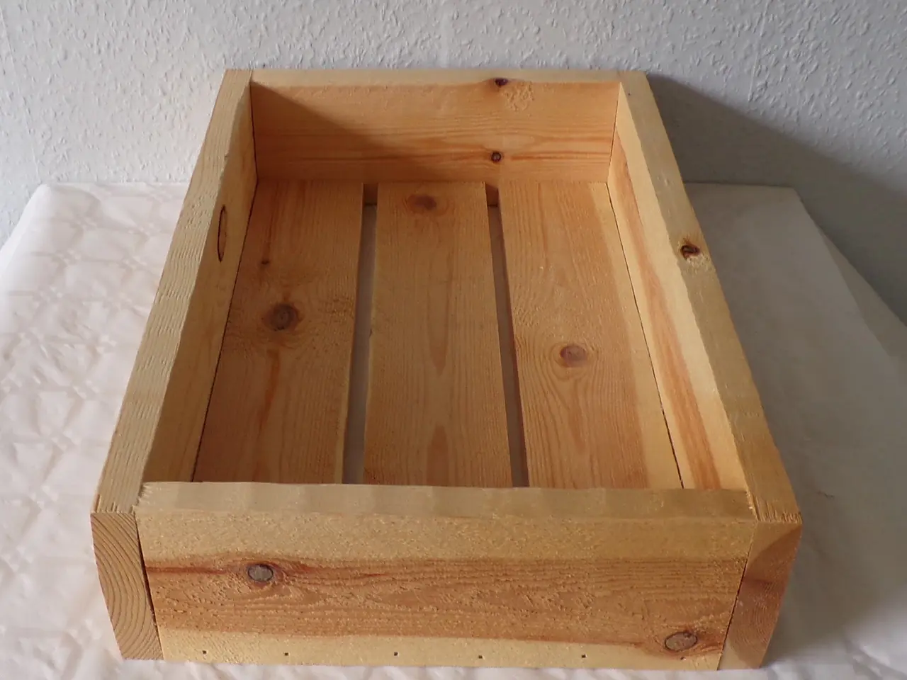 Billede 5 - Bakke i genbrugstræ 45 x 30 cm