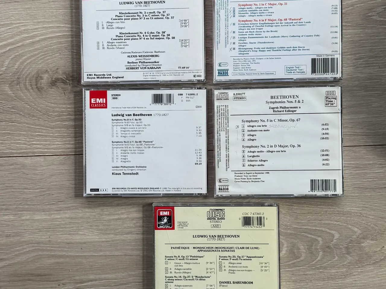 Billede 2 - BEETHOVEN - 5 KLASSISKE CD’ER