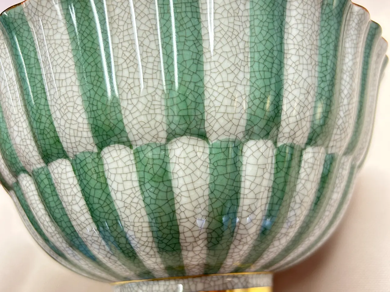 Billede 4 - Royal Copenhagen krakelé skål nr. 457 (Ø 21 cm) 